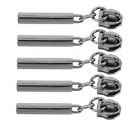 DIYEAH 5pcs Zipper Pull Replacement for Jackets Coats Bags Zinc Alloy Zipper Head Pulls Lightweight Portable Repair for Clothing Accessories