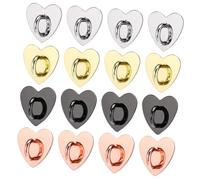 DIYEAH 5sets Heart Self Adhesive Phone Case Buckles DIY Decorative Alloy Phone Cover Accessories for Creative Personalization for and Crafts 20pcs*5