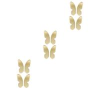 DIYEAH 6 Pairs Butterfly Shaped Alloy Cabinet Knobs Dresser Drawer Pulls with Unique Textured Design Easy to Install Compact for Wardrobes Cabinets and Bookcases