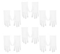 DIYEAH 6 Pairs Thin White Cotton Gloves for Jewelry Making, Soft Breathable Work Gloves for Men and Women, Suitable for Art Crafting, Handling Coins, Watches, and Dry Hands