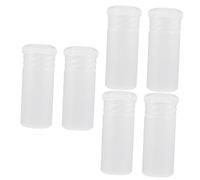 DIYEAH 6 pcs Adjustable Transparent Plastic Shaving Brush Cases Travel Brush Containers for Men Durable Travel Tube Shave Storage with Height Adjustable Design for Home and Outdoor Use