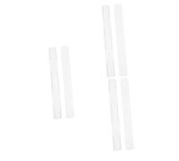 DIYEAH 6 pcs Punch Plastic Drawer Slides Wear Resistant Smooth Kitchen Cabinet Rails for Easy DIY Installation Durable White Sliding Drawer Guides for Furniture