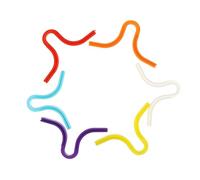 DIYEAH 6 Pcs Silicone Mask Nose Clip Nose Bridge Pads for Adults and Children Non-Slip Replacement and Masks Random Color