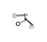 DIYEAH 6 Pcs Zinc Alloy Hinge Door Stop with Rubber Buffers Adjustable Heavy Duty Door Stoppers Rust-Resistant Floor and Wall Mount for Home and Office