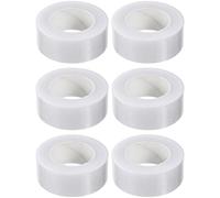 DIYEAH 6 Rolls of Self-Adhesive Collar Protector Sweat Absorption Pads, Disposable Shirt Neck Liners, Breathable Sweat Stain Pads for Dress Shirts, White, 800 cm