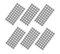 DIYEAH 6 Sheets Optical Tracking Markers for 3d Scanners with High Precision Scanning Reflective Pet Film Dots, 6mm Inner and 10mm Outer Diameter, for Machine and Reverse Engineering