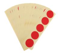 DIYEAH 60 Sheets Certificate Embossed Labels Serrated Edge - 1.8" Red Embosser Sealing Blank Certificate Self-Adhesive Seal Stickers