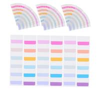 DIYEAH 600pcs Colored Sticky Index Tabs with Adhesive Writable Page Markers for Books Notebooks Planners Versatile Colorful Labels for Annotation and Efficient Organization