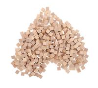DIYEAH 600pcs Wooden Cubes for DIY Crafts Unfinished Smooth Square Wood Blocks for Building Puzzle Making Painting Shower Decorations Safe Educational