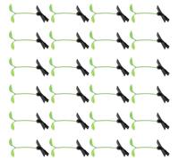 DIYEAH 60pcs Adorable Green Bean Sprouts Hair Clips for Plastic Snap Clips Strong Hold Fun Hair Accessories for Gifts or Matching Your Clothing