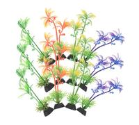 DIYEAH 60pcs Aquarium Artificial Plastic Plants Realistic Lifelike Water Grass and Tropical Coastal Decorations Fade-resistant Fish Tank Accessories for Freshwater and Saltwater
