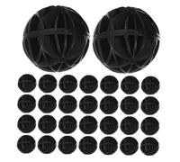 DIYEAH 60pcs Aquarium Bio Filter Media Balls Reusable Fish Tank Filter Element for Pool Cleaning Biological Filtration Media Supporting Natural Ecosystem and Stable Water Chemistry