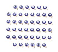 DIYEAH 60pcs Diy Jewelry Charms Evil Eye Pendants Alloy Charms for Necklace Bracelet Making Craft