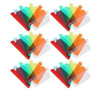 DIYEAH 60pcs Hanging Folder Tabs Tab Inserts PVC Plastic Colorful Design Resist Wear and Tear Innovative Sorting Methods for Living Area Organization Files Papers