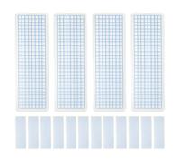 DIYEAH 60pcs Washi Tape Storage: 15x5cm Plastic Storage Tape Board Washi Separate Card - Stationary Board Holder for Scrapbooking Office and Crafts