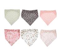 DIYEAH 6Pcs Boho Printed Triangle Hair Scarf Elastic Headband Bandanas for Women Yoga Running Beach Mixed Colors