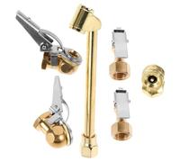 DIYEAH 6pcs Brass Quick Connect Air Chuck Kit with Versatile Use and Quick Release Design for Tires and Air Compressor for Workshop and Garage