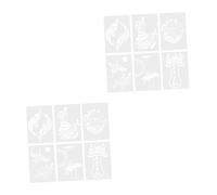 DIYEAH 6Pcs Chinese Style Hollow Hand-Printed Newspaper Templates A4 Drawing Stencils for DIY Spring Festival Crafts Wood Painting Holiday Art Supplies