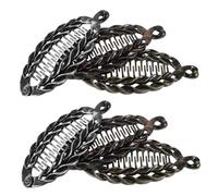 DIYEAH 6pcs Clip Banana Hair Clips Claw for Women's Thick Long Hair Decorative Ponytail Holder for Curly Hairstyles