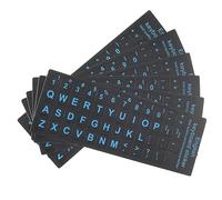 DIYEAH 6Pcs Keyboard Letter Decals for Laptop Durable Computer Keyboard Stickers with English for Friends and Practical Upgrade for Your Device
