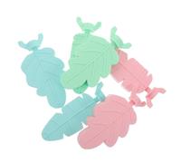 DIYEAH 6Pcs Parrot Cage Perch Set Claw Grinding Sticks for Small and Medium Birds, Colorful Bird Stand Platforms in Pink, Ice Blue, and Mint Green for Beak and Claw Care