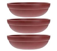 DIYEAH 6pcs Pigeon Egg Laying Basins 3 Imitation Purple Clay Pots and 3 Natural Palm Nesting Pads, Plastic Bird Nest Bowls for Homing Pigeon Breeding and Cage Accessories