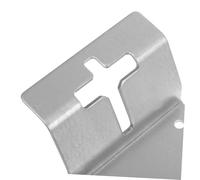 DIYEAH 6pcs Post Fence Brackets Silver Vertical Stabilizer for Posts Secure Support for Fence Panels Decor Rvs Garages and Garden Fencing Projects