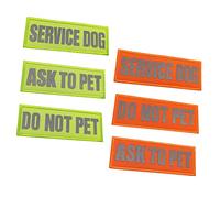 DIYEAH 6Pcs Reflective Dog Harness Patches Nylon Service Dog Patch Tags with Self-adhesive Backing Breathable Pet Accessories for Assistance and Tactical Use