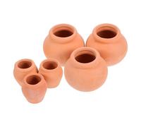 DIYEAH 6Pcs Small Terracotta Pots for Succulents Clay Nursery Planters with Breathable Design Lightweight and Reusable Mini Grow Pots for Indoor Gardening and Succulent Breeding