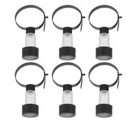 DIYEAH 6pcs Solar LED Pool Lights with Adjustable Straps for Framed Pools