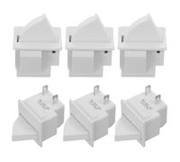 DIYEAH 6pcs Universal Door Light Switch - For Refrigerators 2 Pin Momentary Push Button Switch Replacement - For Fridge And Freezer Door Control Lighting