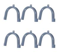 DIYEAH 6pcs Washer Drain Hose Hook: U Shape Washing Machine Drain Hose Holder Hook - Laundry Tub Pipe Guide Clip Fixing Washing Machine Supply