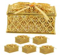 DIYEAH 6pcs Wedding Box Cleaners Packaging Changer Measuring Spoons Flash Cube Dusters for Cleaning Century Blower Light Switch Squeegee Paint Edger Stave Carve Golden Abs