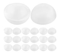 DIYEAH 6pcs White Hollow Foam Balls for DIY Crafts and Painting, Lightweight Polystyrene Spheres for Festive Occasions and Wedding Decorations