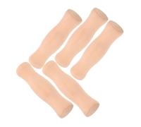 DIYEAH 6pcs Wooden Bucket Handle Ergonomic Non Slip Grip for DIY Projects Gardening Kitchen Use Heavy Duty Replacement Bucket Grip with Smooth Surface No Hole Design