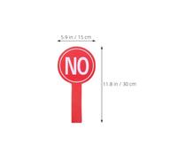 DIYEAH 6pcs Yes No Voting Paddles School Judging Board Foams Board Single-sided Paddle with Handle for Voting and Evaluations, Teachers, Students, Event Organizers and Judges