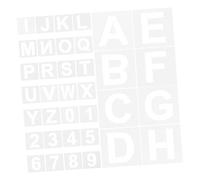 DIYEAH 72pcs Reusable Plastic Letter and Number Stencils for Precise Spray Painting DIY Craft Signage Scrapbooking Art Projects Durable Lightweight Templates