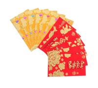 DIYEAH 72Pcs Vietnamese Year Envelopes Lucky Money Packets for Spring Festival Moisture Resistant Red Packets with Vietnamese Designs for Family and Friends
