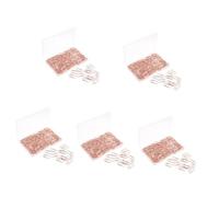DIYEAH 750 pcs Rose Gold Heart Shaped Metal Paper Clips Small Cute Paperclips for Office Document Organization Business Cards Notes Scrapbooks and School Use