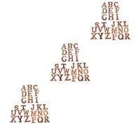 DIYEAH 78pcs Alphabet Wooden Chips Educational Toy English Letters Learning Activity for Boys and Girls DIY Craft Wall Decor