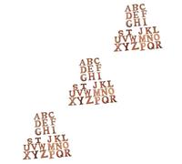 DIYEAH 78pcs Wooden Alphabet Chips English Letters for Learning Educational Toy for Craft Projects and Early Development