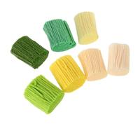 DIYEAH 7pcs Colorful Precut Acrylic Yarn for DIY Craft Tapestry and Knitted Rug Making, Resistant to Wear with 3D Yarn Ball Design, for Adults and Craft Enthusiasts