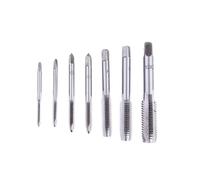 DIYEAH 7pcs Metric Thread Screw Tap Set, Straight Fluted Steel Metalworking Hand Tool Kit with Plug Drill, Die Milling Cutter for DIY Thread Repair and Hole Cutting