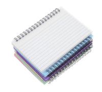 DIYEAH 7pcs Multi-color Spiral Note Pads with Ink-resistant Lined Pages Sturdy Binding for Smooth Writing Easy Tear Memo Notebooks for School Office Travel and Daily Task Organization