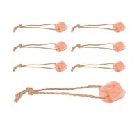 DIYEAH 7pcs Salt Lick Mineral Block for Livestock and Deer Pink Natural Mineral 0.06-0.1 Lbs for Pasture and Farms Horse Salt Lick