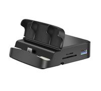 DIYEAH 8-in-1 Usb-c Hub Adapter with Phone Holder, Multi-port Data Dock for Laptop and Mobile, Portable Usb Expansion Station for Office and Travel Use