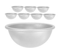 DIYEAH 8 Pcs Aluminum Hemisphere Cake Molds Half Sphere Baking Pans for Pudding Soap Making Bath Bombs DIY Semi Sphere Tin for Homemade Desserts and Crafts