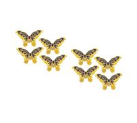 DIYEAH 8 Pcs Butterfly Metal Paper Clips Decorative Binder Clips for Office Home DIY Use Creative Small File Organizer for Photos Bills Exam Purple Stationery