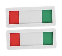 DIYEAH 8 pcs Privacy Open Closed Door Indicator Signs Sliding Status Switch for Office Conference Restroom Hotel Meeting Room Use White Blank Design