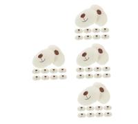 DIYEAH 80 pcs Safety Eyes and Beige Dog Mouths for Stuffed Animals DIY Making Craft Supplies for Crochet Bears Handmade Fabric Decorations Versatile for Creative Art Projects